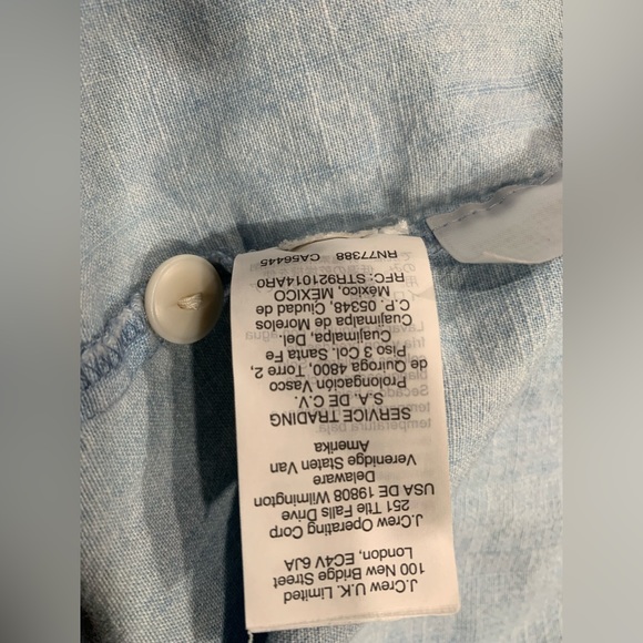 Madewell Chambray Button Up Sundress with Tie Straps, Size: - Picture 11 of 13